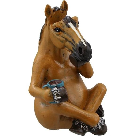 Whimsical Sitting Horse Eyeglasses Holder Stand - Fun Glasses Keeper - Picture 2 of 2